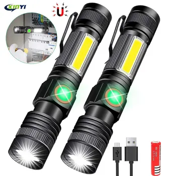 12000LM Ultra parlak LED el feneri USB şarj edilebilir led lamba torch T6 lanterna bisiklet ışığı Kullanımı 18650 Pil.Açık havada bisiklet sürmek için