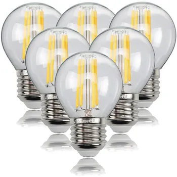 220 V E14 LED ışık ampul 2 W 4 W 6 W Filament ışık E27 LED lamba 230 V 240 V G45 COB LED Filament ışık dekorasyonu lamba