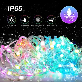 5/10 / 20M USB Noel Ağacı Dize ışıkları ile akıllı Bluetooth App Uzaktan Kumanda yılbaşı dekoru Ev Ağacı İçin Yeni Yıl 2023