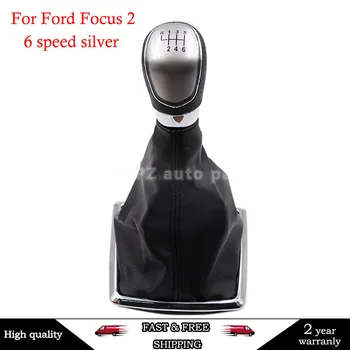 5 Hız manüel vites Kolu Topuzu Deri Çizme Ford Focus 2 İçin 2005-2011 C-max Kuga Fiesta