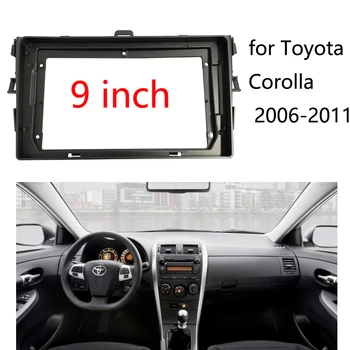 9 inç Toyota Corolla 2009-2013 İçin Android GPS Navi multimedya Paneli çerçeve kiti венгик Тоготы Trim Çerçeve Fascias
