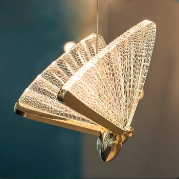 Kelebek LED kolye ışıkları Asılı Lamba iç mekan aydınlatması Başucu Tavan Oturma Yemek Yatak Odası Mutfak Parlaklık Avizeler