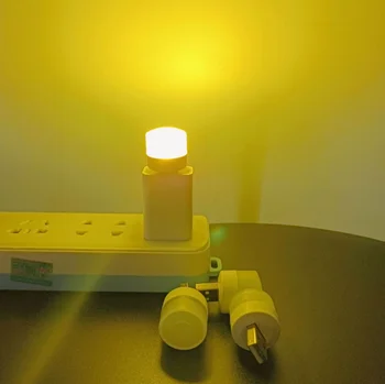 Küçük gece lambası taşınabilir şarj edilebilir küçük yuvarlak ışık