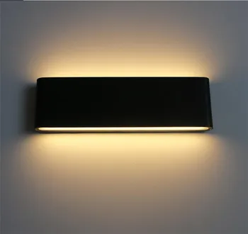 Led duvar su geçirmez açık alan aydınlatması duvar lambası 20w / 12w / 6w Ultra İnce Duvar kapalı ışık Ev merdiven Yatak Odası Koridor aydınlatma yl228