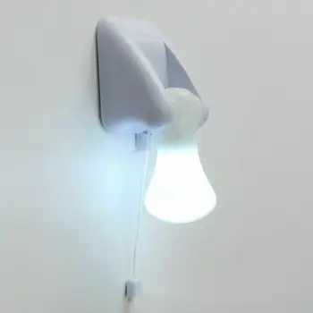 LED Çekme Dize Kordon Gece Lambası Duvar Sopa Beyaz Taşınabilir Kullanışlı Yatak Odası Banyo Dolabı Dolap lamba pili Powered