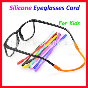 OT005 12 adet Çocuk Çocuklar Silikon Gözlük Kordon Zincir Dize Anti Kayma Güneş Gözlüğü Gözlük tutucu Güvenli Rahat
