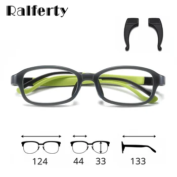Ralferty Kaliteli Çocuklar Reçete Gözlük Çerçeve çocuk Gözlük Hiçbir diyoptri Gözlük Esnek Silikon Oculos D5117