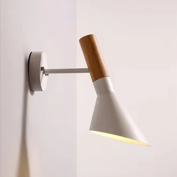 Ücretsiz Kargo Çoğaltma Modern Vintage Arne Jacobsen ahşap GİBİ Duvar ışıkları Yaratıcı AJ demir Duvar lambası Modern Aplik ışık